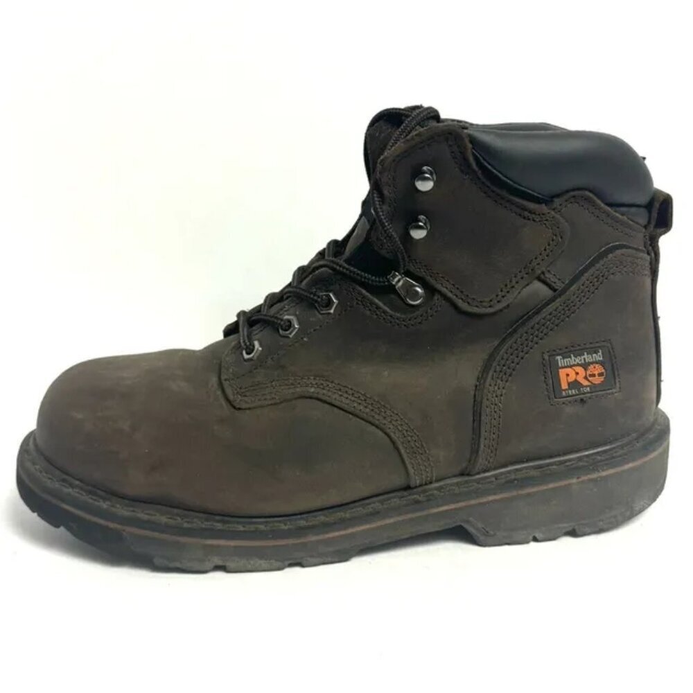 Timberland Pro Mens Pit Boss Steel Toe Work Boot Brown Size 11.5W